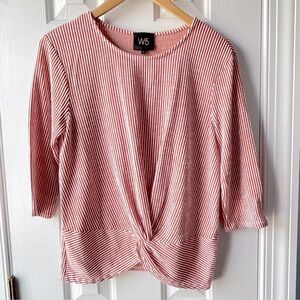 W5 Women's Rust Red Striped Top